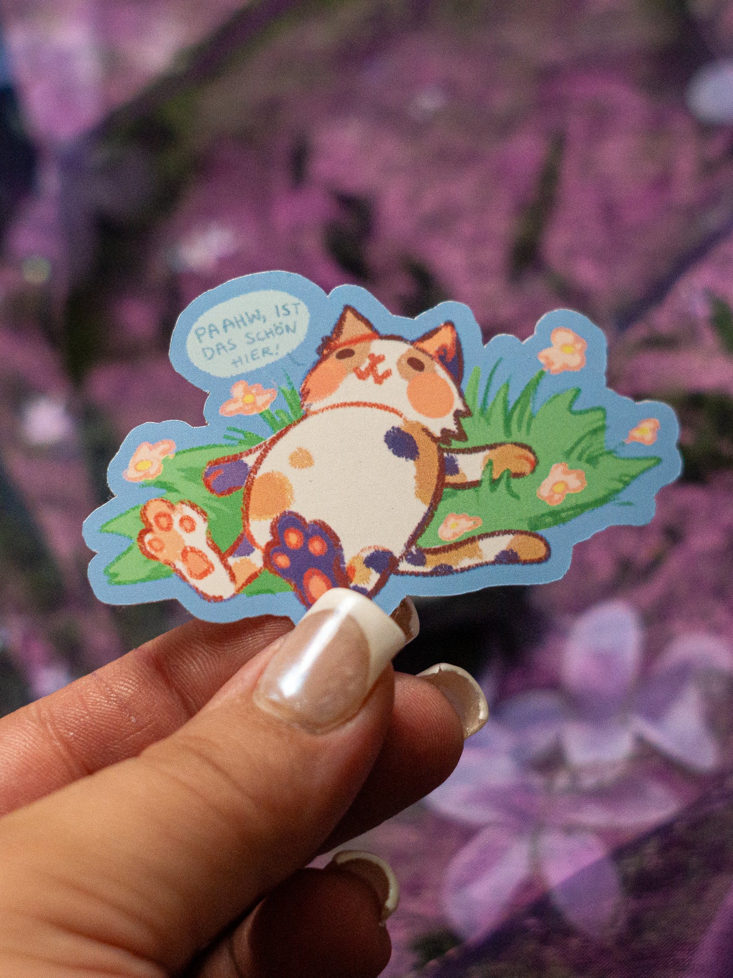 "Paaw, ist das schön hier" | CAT STICKER