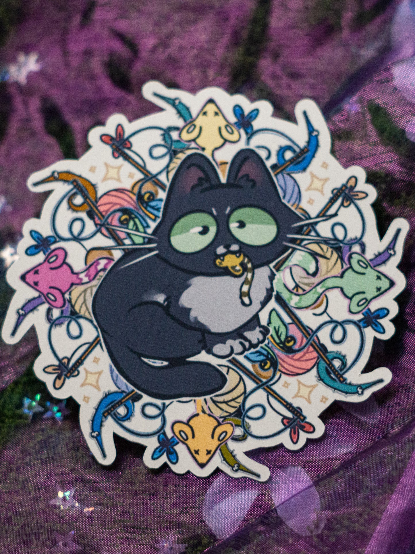 I LOVE TOYS | CAT STICKER