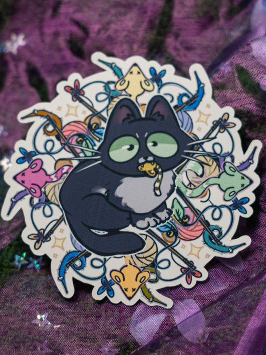 I LOVE TOYS | CAT STICKER